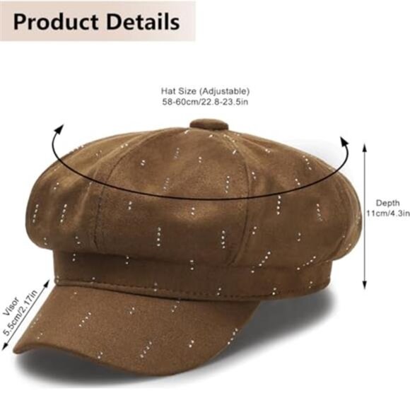Women\'s French Beret Hat Winter Newsboy Cap Sun Hat main image 6